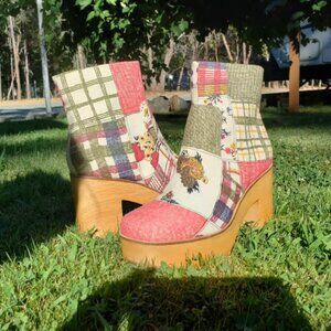 Charlotte Stone Patchwork Clogs